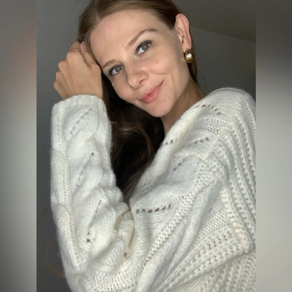 White sweater Anthropology XS - Picture 3 of 7